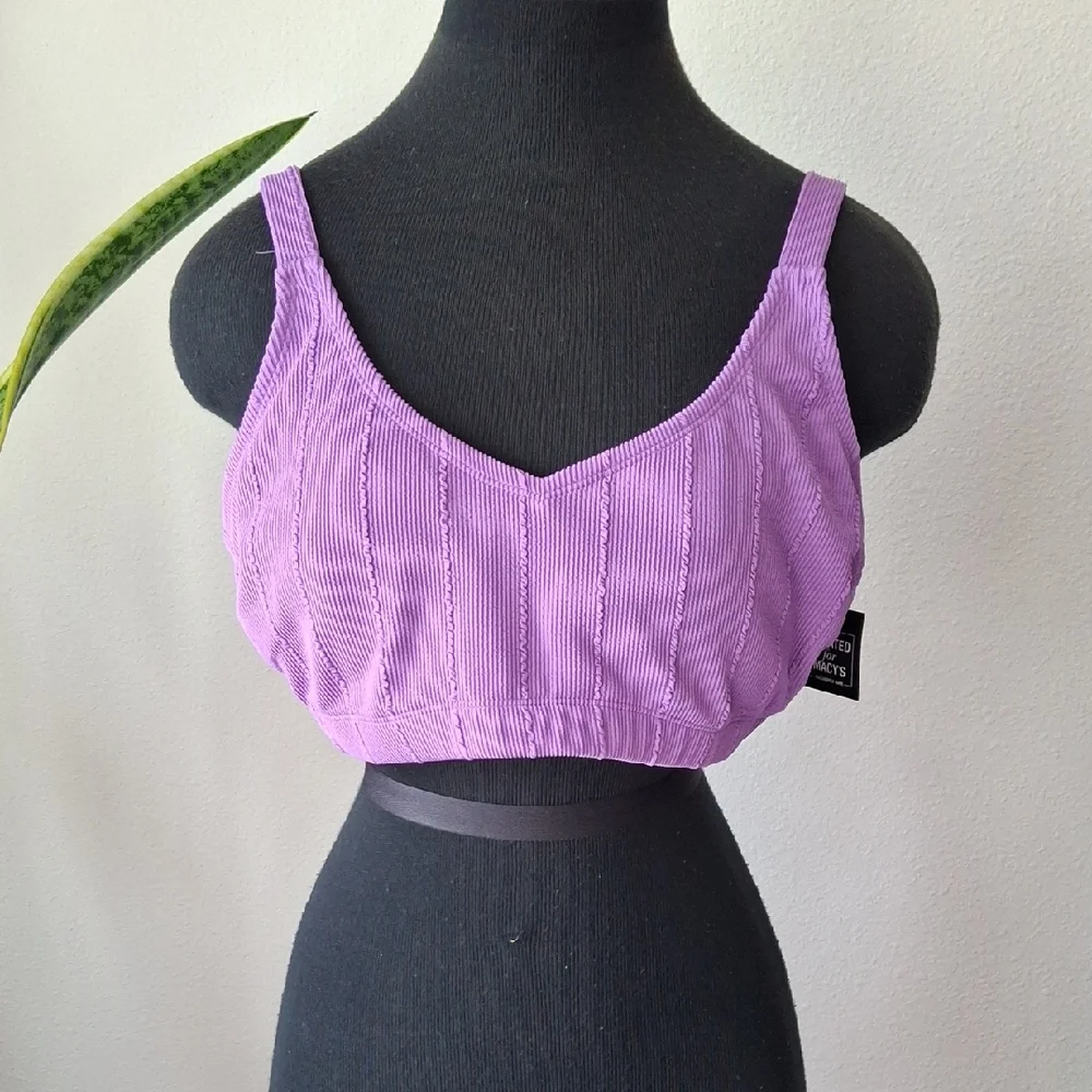 Salt + Cove Purple Bikini Top - Picture 1 of 8